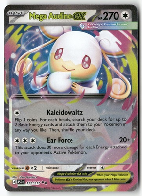 #ad Mega Audino ex Double Rare ME: Ascended Heroes 172 217 NM $3.49