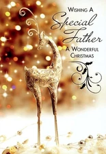 Wishing A Special Father... - Christmas Greeting Card - 21133