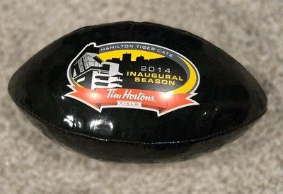HAMILTON TIGER-CATS CFL TIM HORTON'S FIELD INAUGURAL SEASON WILSON FOOTBALL RARE
