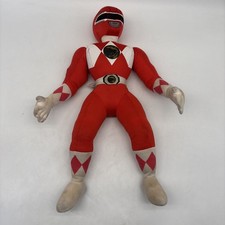 VTG Mighty Morphin Power Rangers Red Jason Plush W/ Tear Ranger 1994