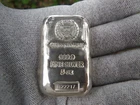 Germania Mint Bar 5 oz .9999 Silver Hologram shrink wrap and Box
