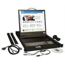 Tripp Lite 1U Rack-Mount Console with 17-in. LCD, w/ KVM Cable Kit