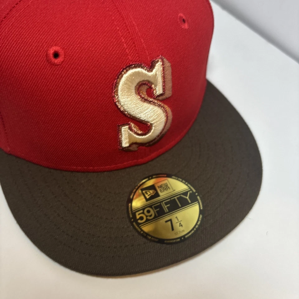 *NEW* Seattle Mariners New Era Fitted Hat 30th Anniversary Patch Cap Size 7 1/4 - Image 3 of 4