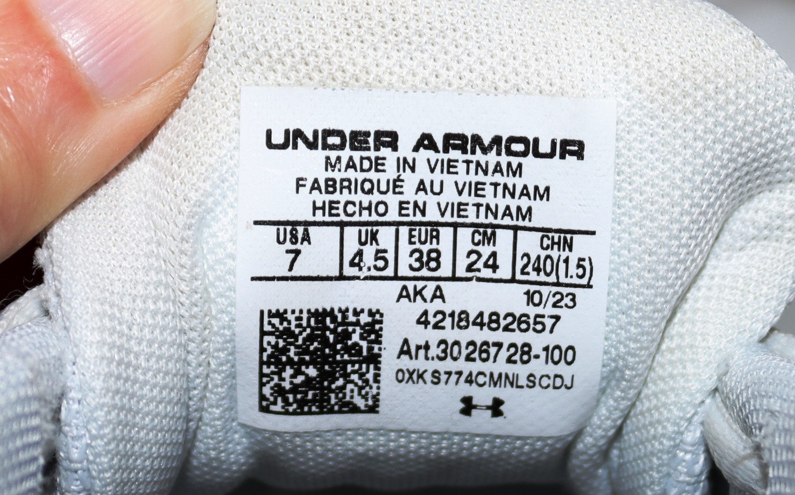 Under Armour Charged Commit 4 White Distant Grey … - image 6