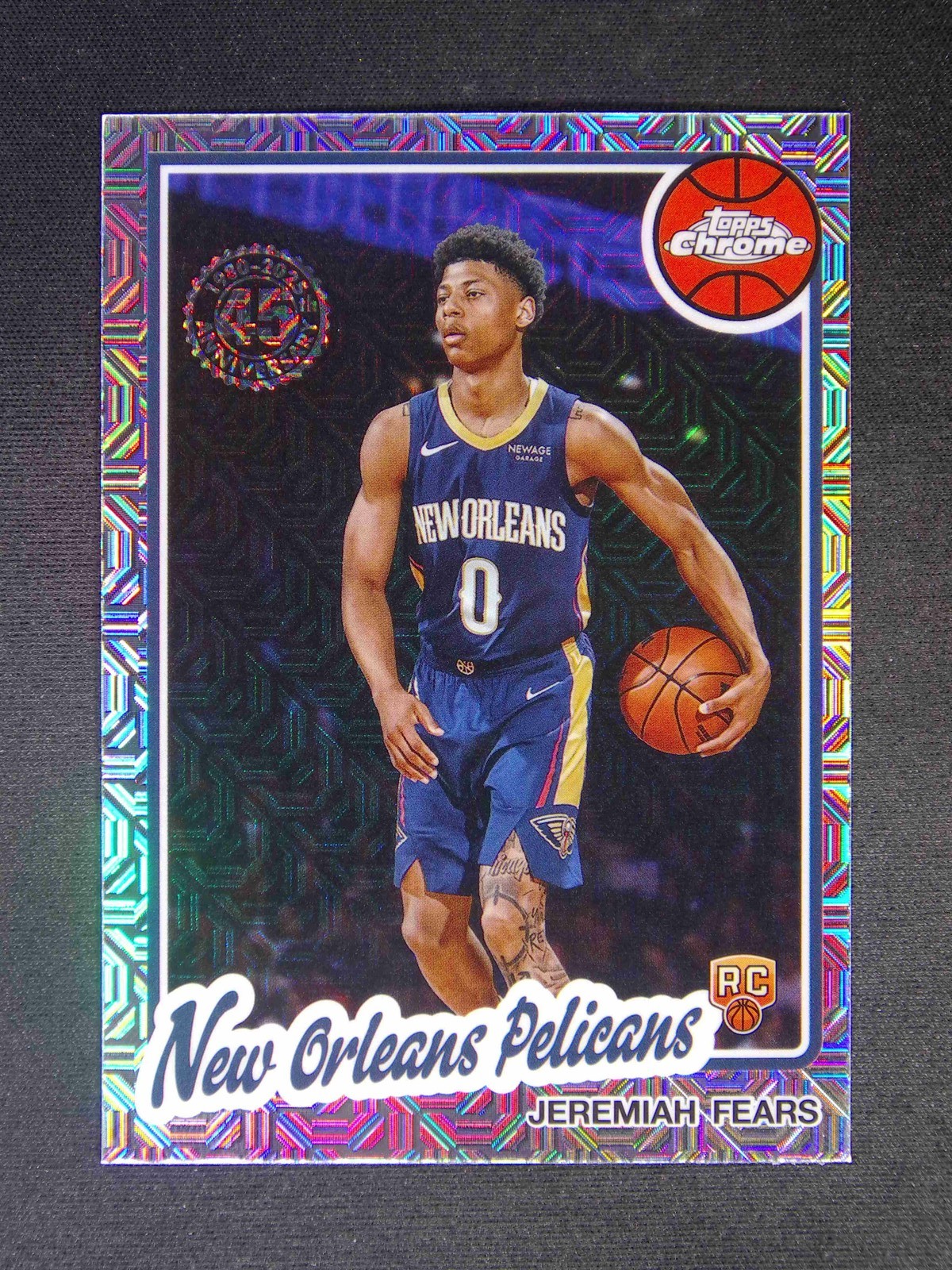 2025-26 Topps Chrome Flagship Jeremiah Fears RC Rookie 1980 Chrome Mojo