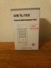 Countdown Timer Switch for Bathroom Fans and Lights 1-30 Min Neutral Wire Req...