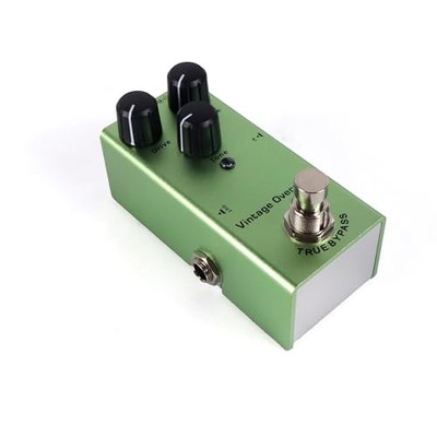 Vintage Overdrive Pedal Guitar Effect EQ Tone Control Metal Green