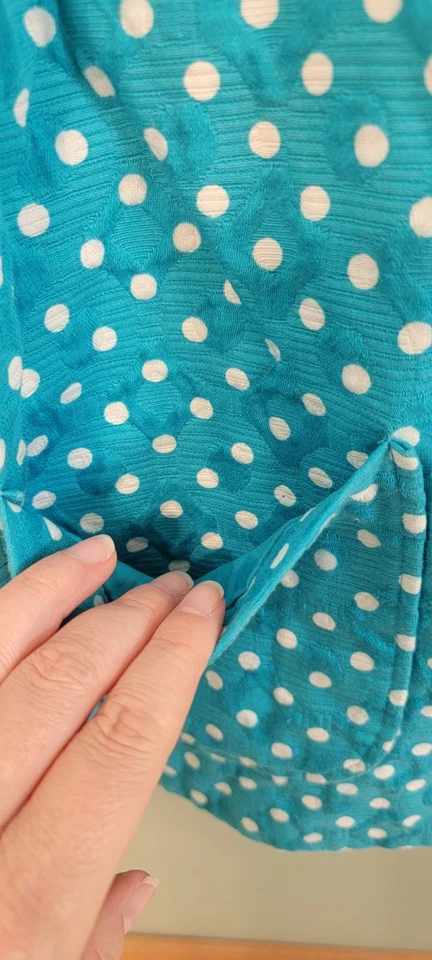 Jaqueta feminina Koret bolinhas azul claro escritório sirene carreira clássica botão 20 - Imagem 4 de 4