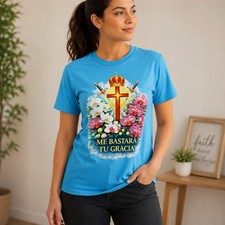 Me Bastará Tu Gracia Christian T-Shirt Women...