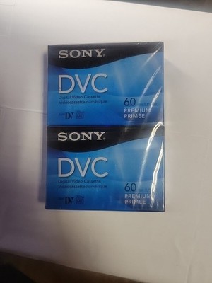 Sony DVC Digital Video Cassette 60 Min Premium 2 Pack Brand New