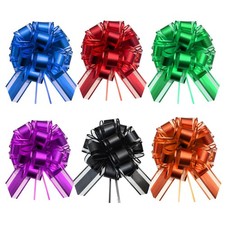Bows For Gift Wrapping 6 Inches Mixed Color Wedding Basket Decoration 6 PCS
