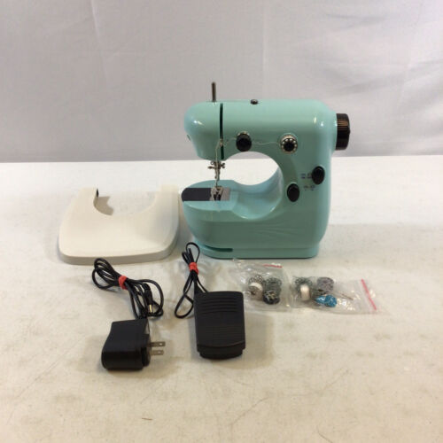 Aubnico Green Household Portable 2-Speed Mini Sewing Machine Used - Picture 1 of 8