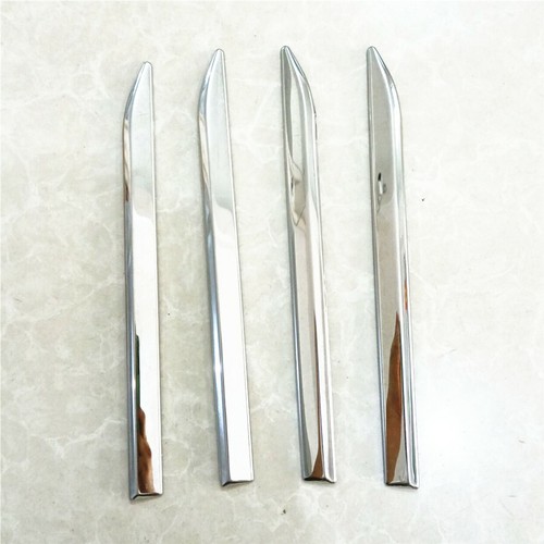 4Pcs Car Front Side Fender Cover Chrome Door Dagger Emblem Trim Accessories - Afbeelding 1 van 16