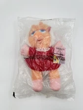 Baby Miss Piggy Plush Doll - 1987 McDonalds - Muppet Babies Christmas Jim Henson