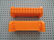 Lego 2 x Kran Ausleger Kranarm 52041 orange 4x12x3  7709