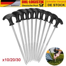 10-30x Zelt-Heringe aus Stahl - lange und robuste Erdn&auml;gel f&uuml;r Camping & Outdoor