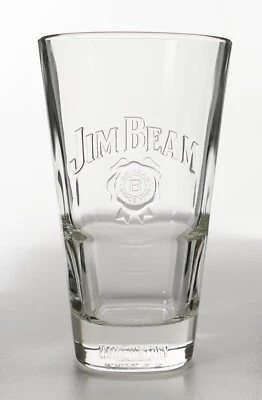Jim Beam Bourbon Whiskey Longdrinkglas mit Relief Mixgläser Cocktail Bar (758)