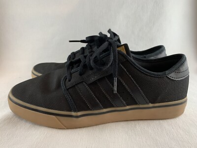 Adidas Men's Seeley US 8.5 EU 42 Skateboarding Black & Gum Sole Shoes  Sneakers | eBay