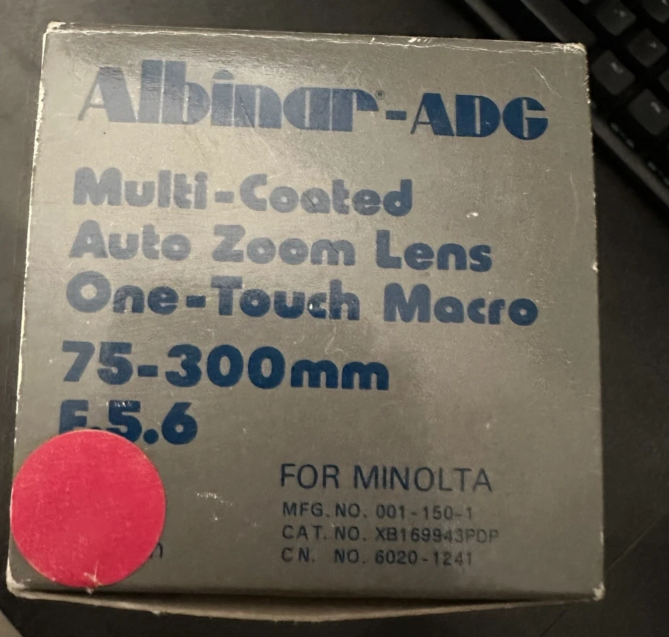 Albinar-ADG 75-300mm 5.6 Macro Zoom Lens K8472001 With Case - Image 2 of 4