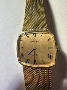 Authentic Vinatge 60's CERTINA JUBILE Swiss Made Gold Plated Watch