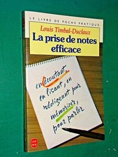 La Prise de notes efficace Louis TIMBAL-DUCLAUX