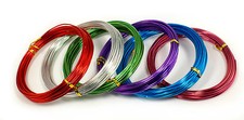 Aluminum Colorful Craft Wire 9GA 12GA 15GAThickness 10YDS Long Jewelry Floral