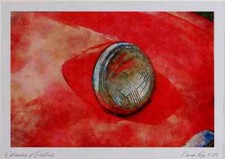 465005 1960 Austin Healey Sprite Watercolour Picture Ltd Ed A4