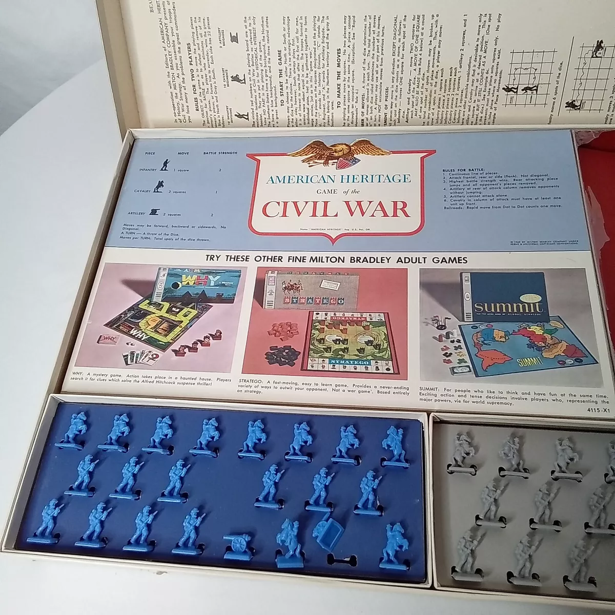 Battle Cry Milton Bradley American Heritage Vintage Board Game Civil War  #29