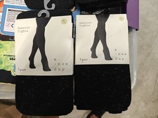 2 Pack Sweater Tights A New Day M/ L Black And Radiant