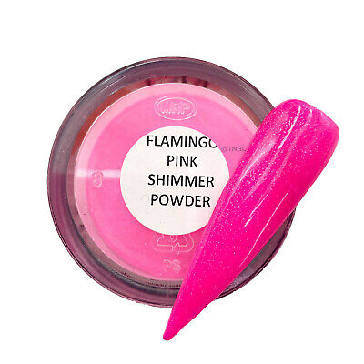 Neon Coloured Acrylic Powder By Tnbl Flamingo Pink Shimmer Powder For Nails Ebay