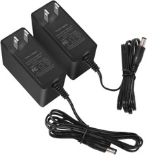 Smotecq 12V 2A Power Supply AC Adapter 2 Pack for CCTV Security Camera, Led Stri