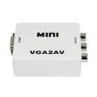 VGA to AV RCA Composite Converter Adapter Box with Audio PC to TV