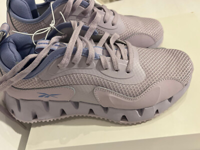 Reebok Womens Zig Dynamic Zigtech Running Shoes Sneaker Lilac 6.5 Trendy Purple