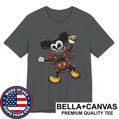 Mickey Dead in a Mouse Trap Funny Gruesome Gore Horror Parody T