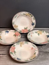 Mikasa Fruit Bowls Lot Of 4 7.5” “ Fruit Panorama”