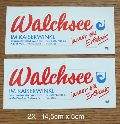 2 sticker decal Walchsee Kaiserwinkl Tyrol Austria Austria holiday travel