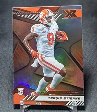 Travis Etienne XR Foil Rookie Card RC 2021 Chronicles Draft Picks #189 Jaguars. rookie card picture