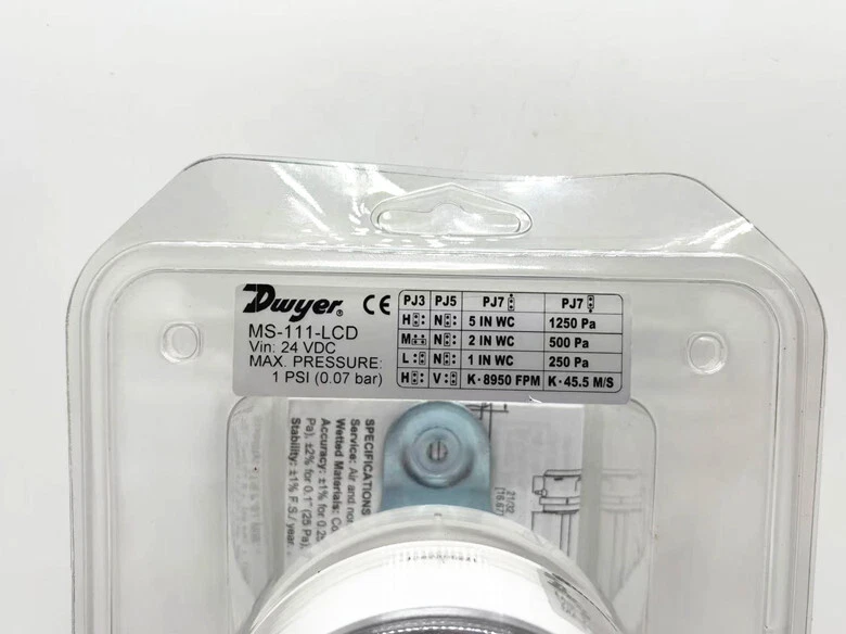 1pcs NEW Dwyer differential pressure sensor MS-111-LCD - Image 4 of 4