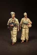 Officier & Сombat Medic Fallschirmjäger Brigade Ramcke - SOGA Miniatures n°3613