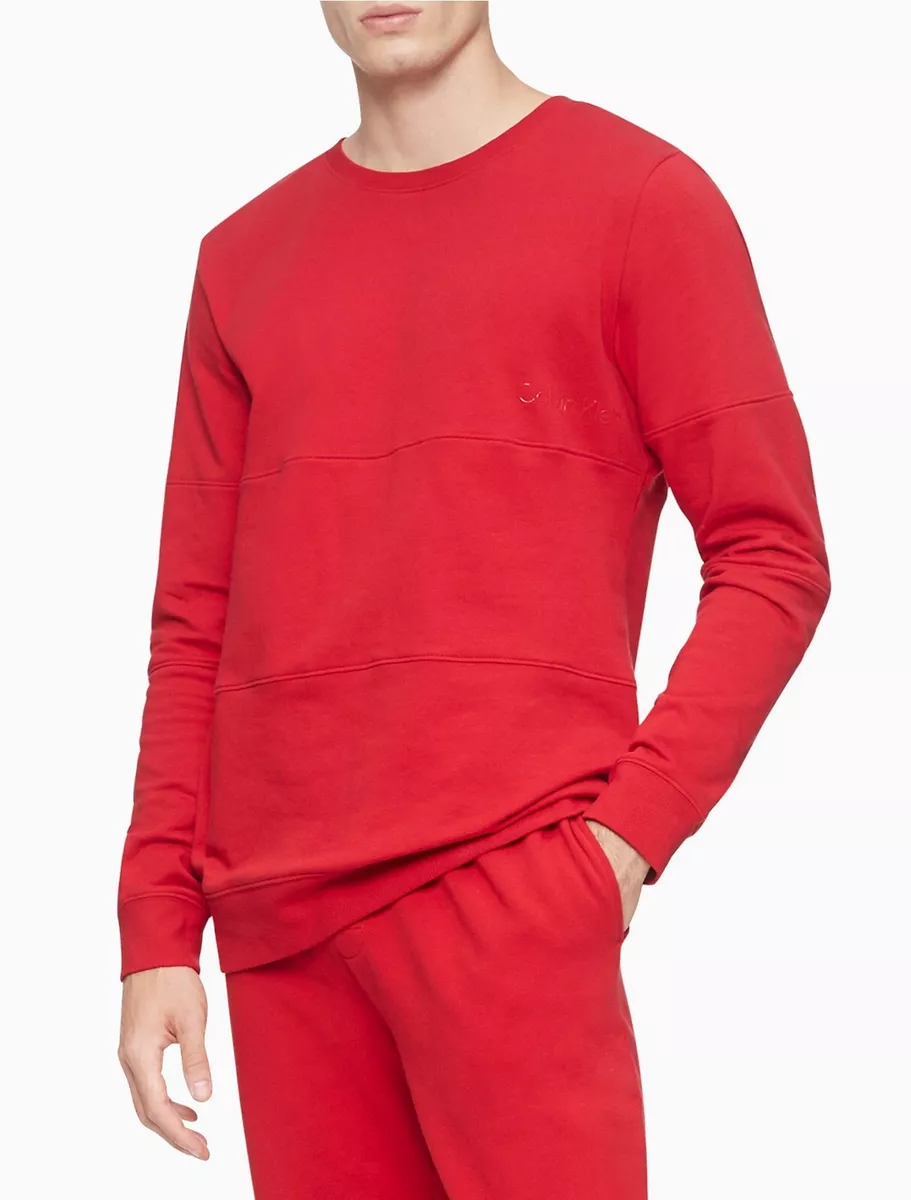Calvin klein organic cotton logo sweatshirt hot sale