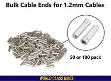 Shift Cable End Caps Crimps Inner Caps Bicycle Derailleur 1.2mm - Bulk Shimano 