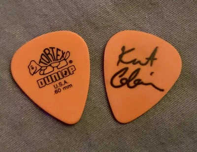 KURT COBAIN Custom SIGNATURE Guitar Pick NIRVANA🔥Jim Dunlop TORTEX .60 Guage🎸