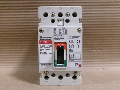 Cutler Hammer EGH EGH3070FFG 3 Pole 70 Amp 600V Circuit Breaker