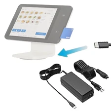 Type C Power Adapter for Square stand (2nd Gen) POS dock AC & Power Cord Cable