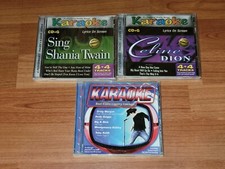 Lot of 3 Karaoke CD G CD Shania Twain Celine Dion Boot Kickin Country