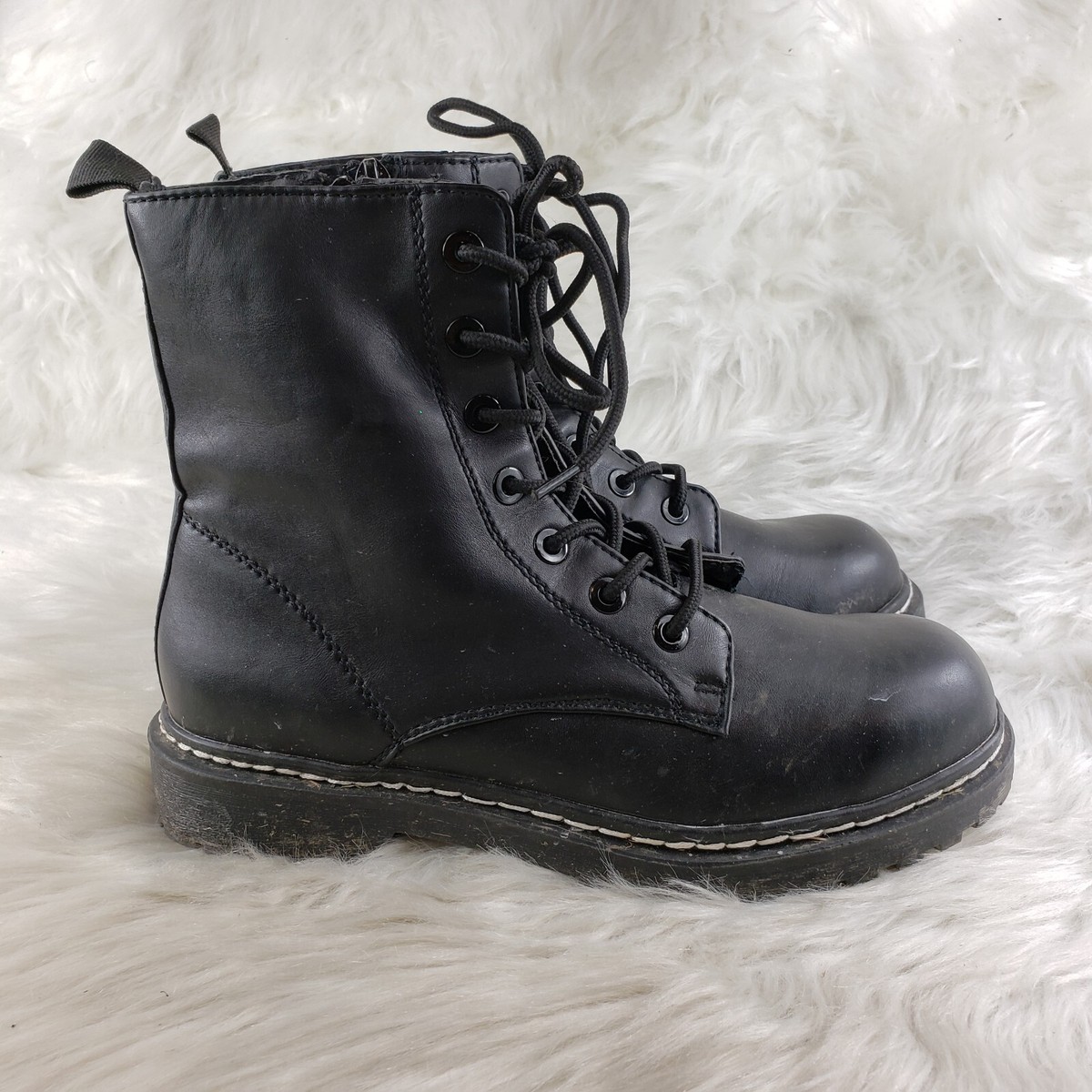 SM New York Roma Black Boots Womens Size US M