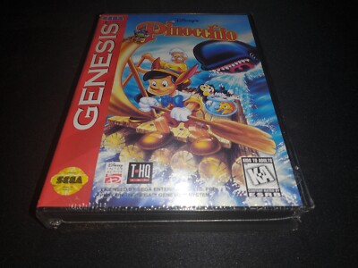 Disney's Pinocchio THQ Sega Genesis BRAND NEW Sealed!