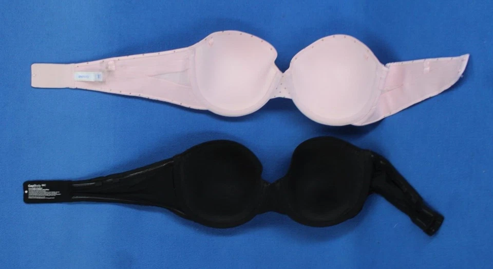 Lote de sujetador sin tirantes forrado con aros Gap Body talla 36C #E5891 Foto 4 de 4