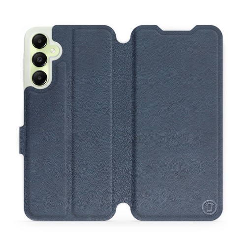 Funda Mobiwear para teléfonos Samsung A | Funda protectora de cuero auténtico azul - Imagen 8 de 54