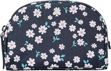 NWT Kate Spade New York Jae Fleurette Toss Small Nylon Dome Cosmetic Bag
